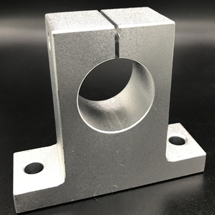 光軸固定座滑塊立式支撐座軸承座SK鋁光軸支架帶光桿固定件